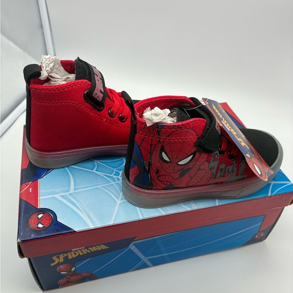 Spiderman Other - NWB Spiderman Kids High-Top Sneakers - Red and Black